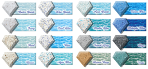 Diamondbrite Plaster Colors for Gunite Pools